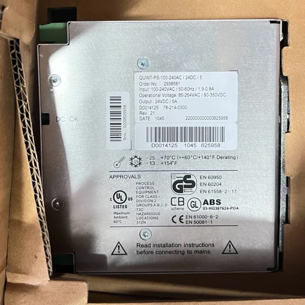 High Quality 2938581 QUINT-PS-100-240AC/24DC/5 QUINT POWER 24VDC/5A For Phoenix Switching Power Supply Fast Ship 4 High Quality 2938581 QUINT-PS-100-240AC/24DC/5 QUINT POWER 24VDC/5A For Phoenix Switching Power Supply Fast Ship - Image 2