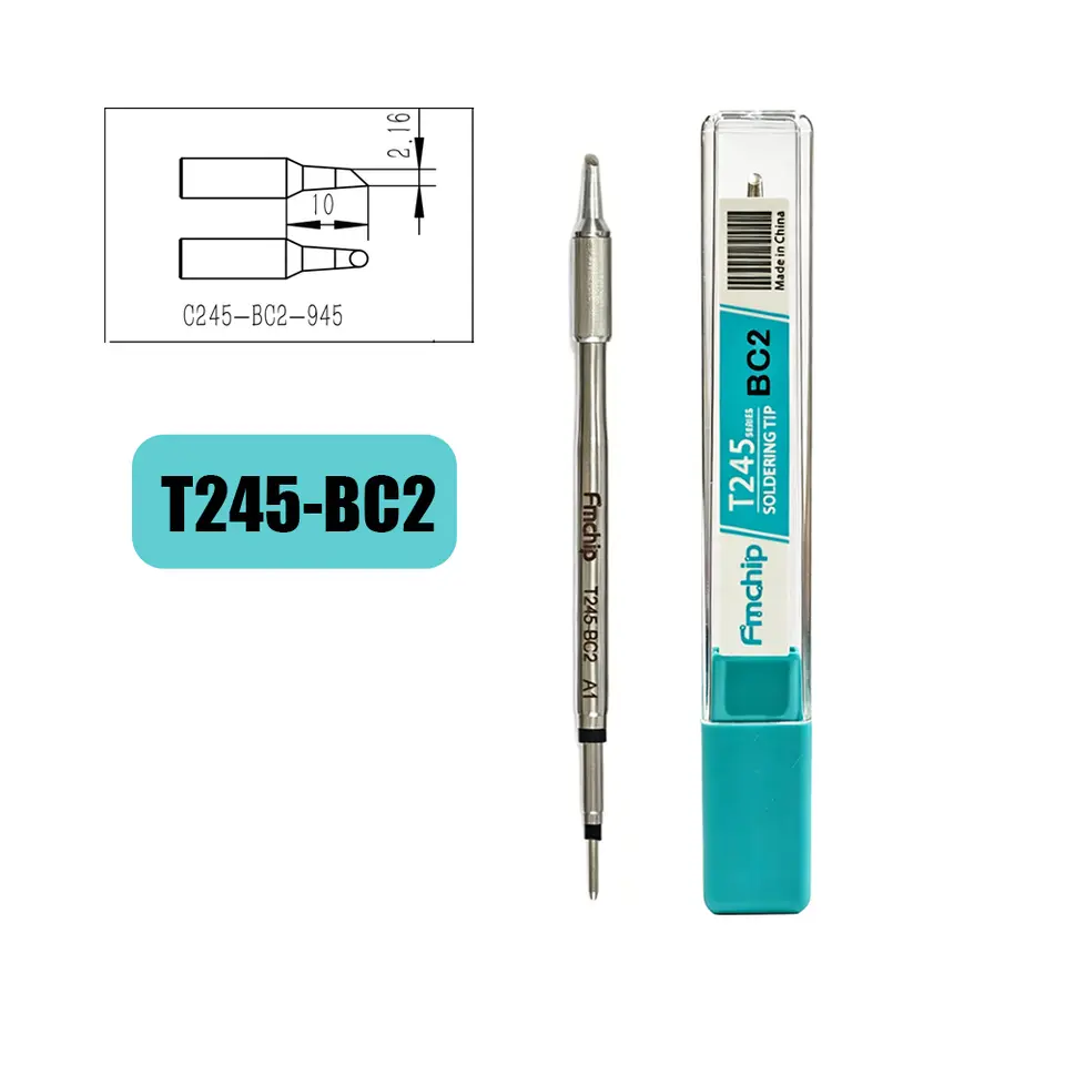 FMchip T245 Soldering Tip C245 Series for T80P T90B HS02A Soldering Iron Replace Tip C5/KU/K/BC2/BC3/BCM3/I/IS/D22/D24 Optional image 14