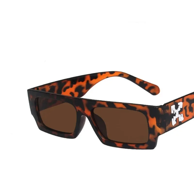 Hip-hop Square Sunglasses Hole Design Sun Glasses Vintage Shados Eyewear UV Protection Women Men