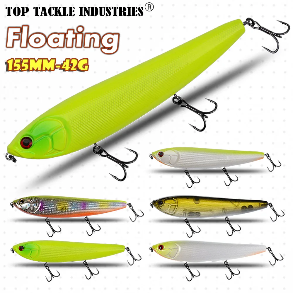 

CF Lure Floating 155mm 42g Pencil Fishing Lures Wobblers Topwater Jerk Bait