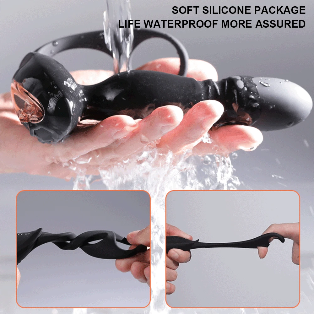 Plug Telescopic Anal Vibrators Male Prostate Massage Wireless Control Silicone Stimulate Butt Delay Ejacul_voghion.com