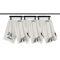 Top Quality 1:1 Streetwear RRR123 Graffiti Letters Print Shorts Mens Womens Trendy Loose Hip Hop Drawstring Breeches 2