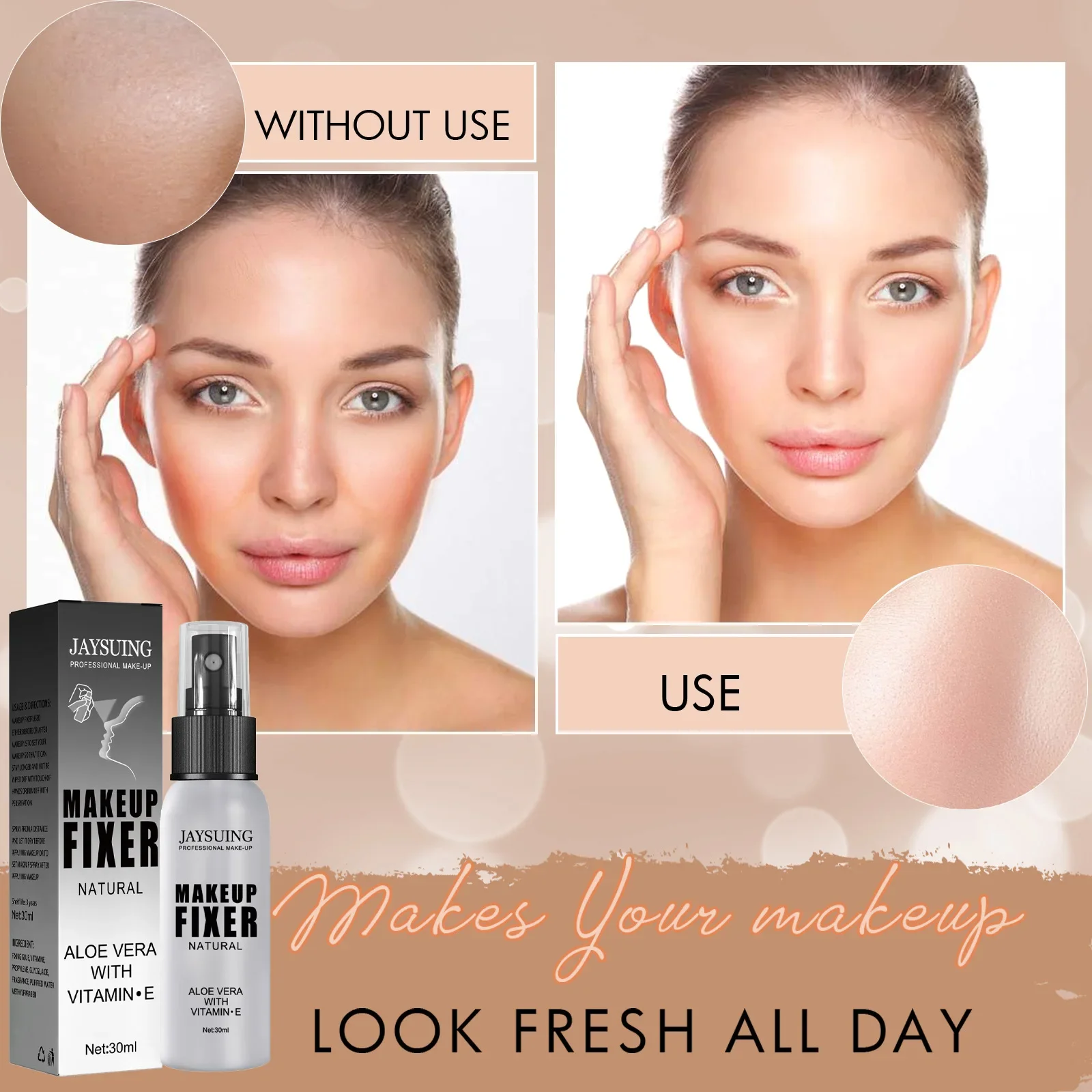 Makeup Setting Spray Moisturizing Lotion Hydrate Oil Control Long-lasting Make Up Natural Matte Refreshing Quick Fixer Cosmetics 4