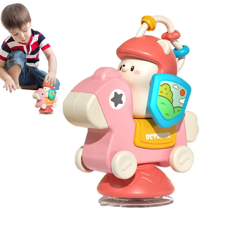 

Toddler High Chair Toys Carousel Toddler Spinner Tray Toy Portable Carousel Sensory Development Toddler Tray Toy Gifts For