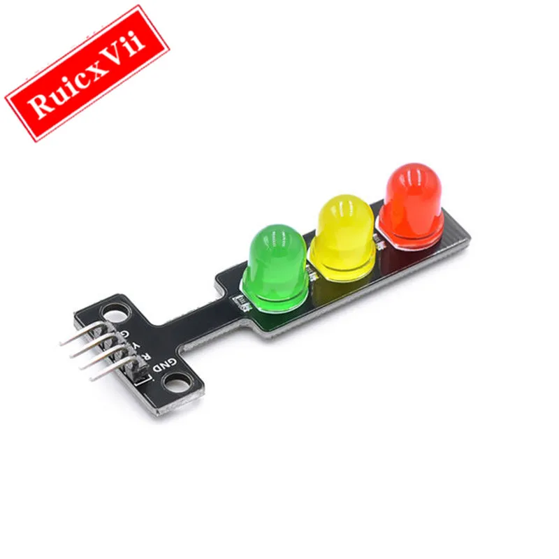 

5V creative LED traffic signal module digital output normal light signal 3 independent control