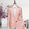 Thorndike 2023 Latest Coat Design Men Suits Tailor-Made Tuxedo 3 Pieces Blazer Wedding Party Singer Groom Costume Homme 5