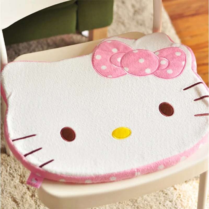 

Подушка для автомобильного сиденья Sanrio Kawaii Hello Kitty аниме мультяшный милый Модный изысканный красивый приятный на ощупь офисный стул подушки