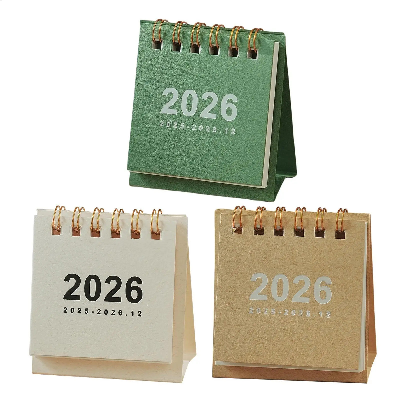 2025-2026 Desk Calendar, From May 2025 To December 2026, 20-Month Small Calendar, 6.5x7x3cm Paper Small Desk Calendar Calendar