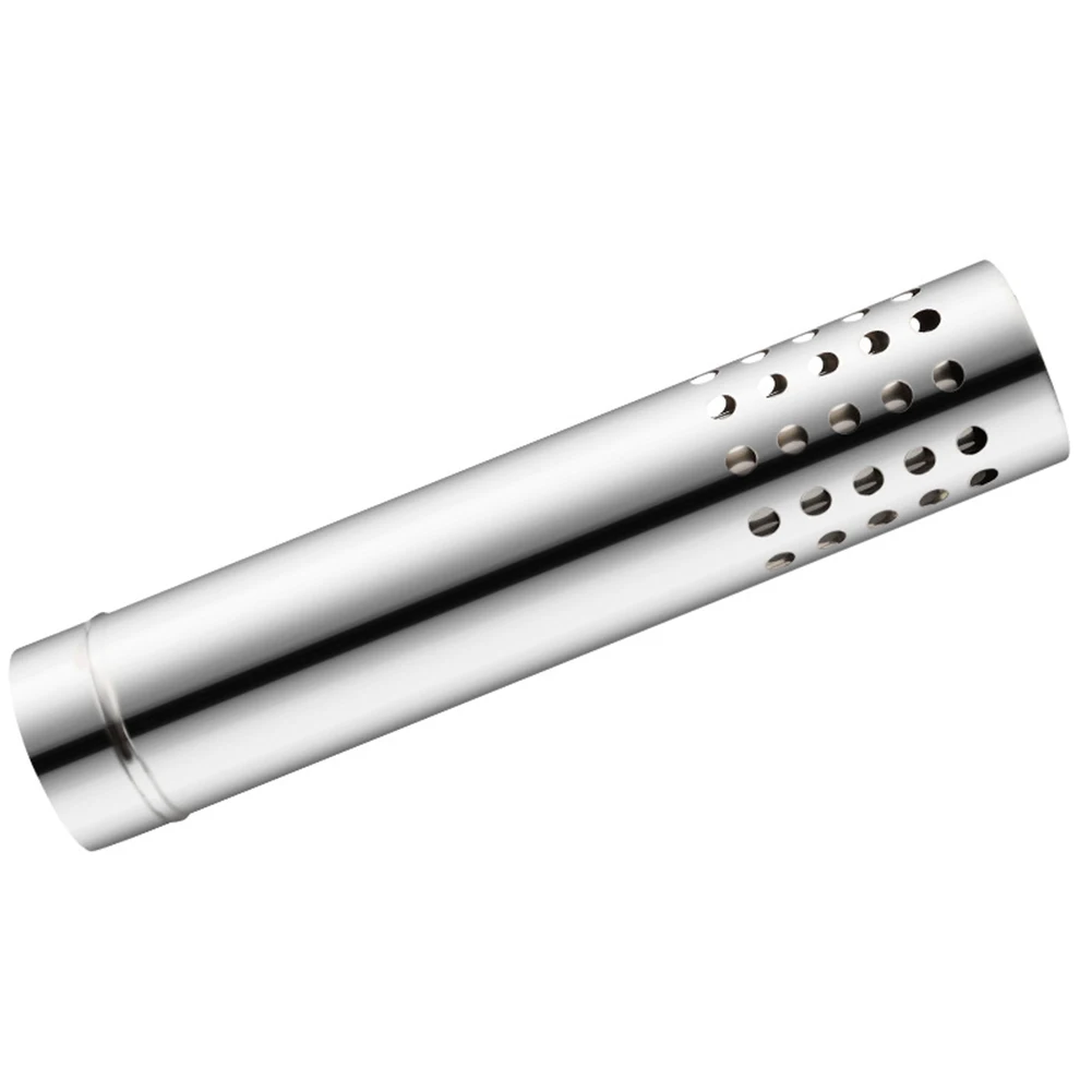 Stove Pipe With Holes 50cm*6cm Flue Chimney Extension Tube Spark Arrestor For Log Wood Stove Home Accessories chimney liner pipe
