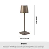 USB Aluminum Alloy Desk Lamp LED Rechargeable Table Lights for Bar Living Room Reading Book Wireless Lamp 6