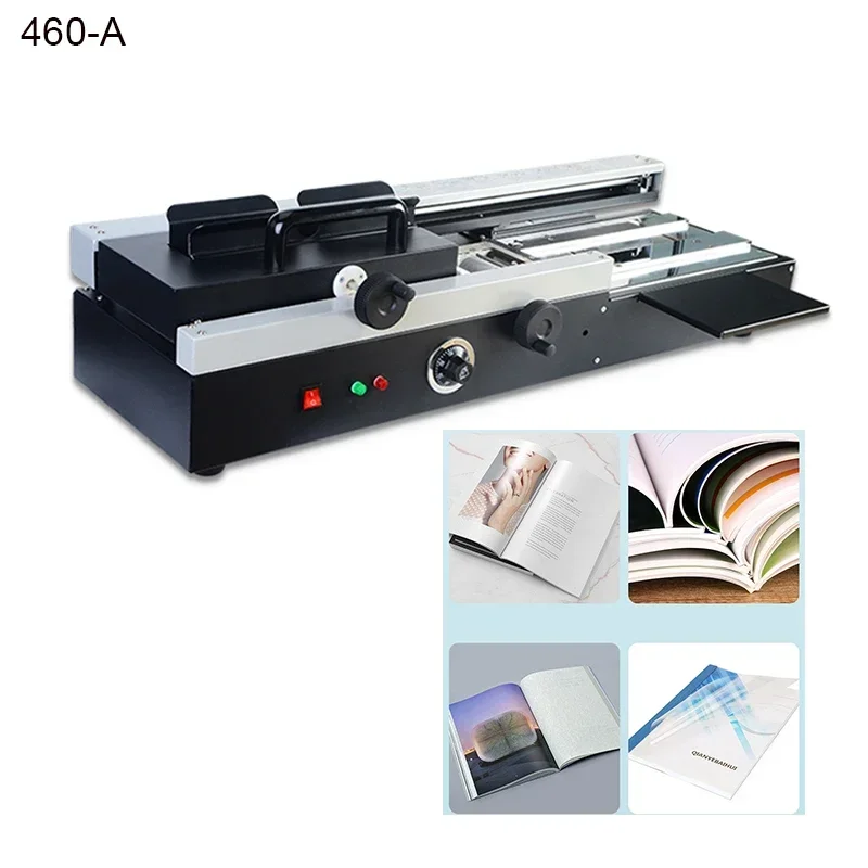 

Glue Binding Machine Desktop Hot Melt Adhesive binding machine Tender Book Document Binding Machine Office