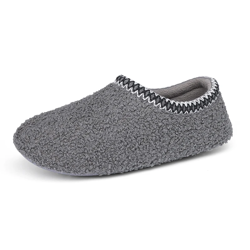 Eyriphy New Soft Curly Full Slippers For Women Memory Foam Lightweight House Shoes Cozy Casual Bedroom Slippers Faux Cotton Shoe 5