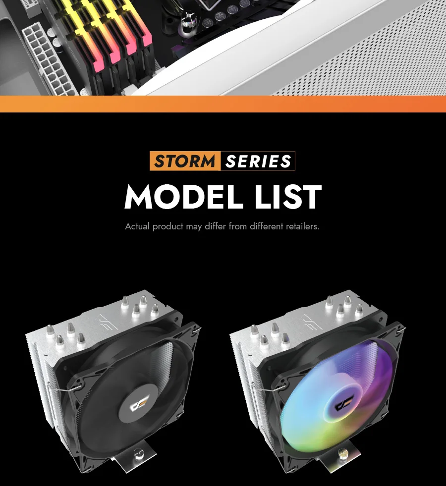 Darkflash Z4 Rgb 4 Heat Pipes Tower CPU Cooler 5V 3 Pin 4 Pin PWM Heatsink Air Cooler for Intel LGA 115X 1200 1700 AM4 AM5 25 Sfb5cf839db26438796b22919750326b9r
