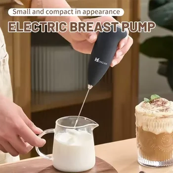 Mini montalatte elettrico portatile e miscelatore portatile - Schiumatore per caffè Frullino per le uova Agitatore per cappuccino Frullatore da cucina e strumento per frusta 1