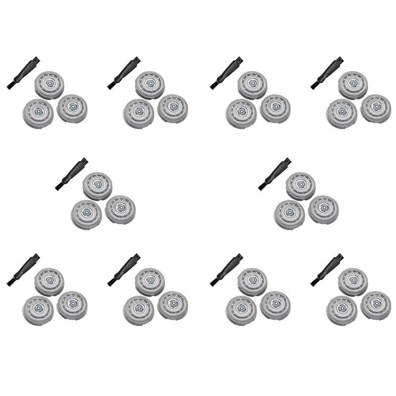 

10X SH70 Replacement Heads For Norelco 7000 Series, Shaver Replacement Blades Fit For 7500 S7370 S7371 S7720