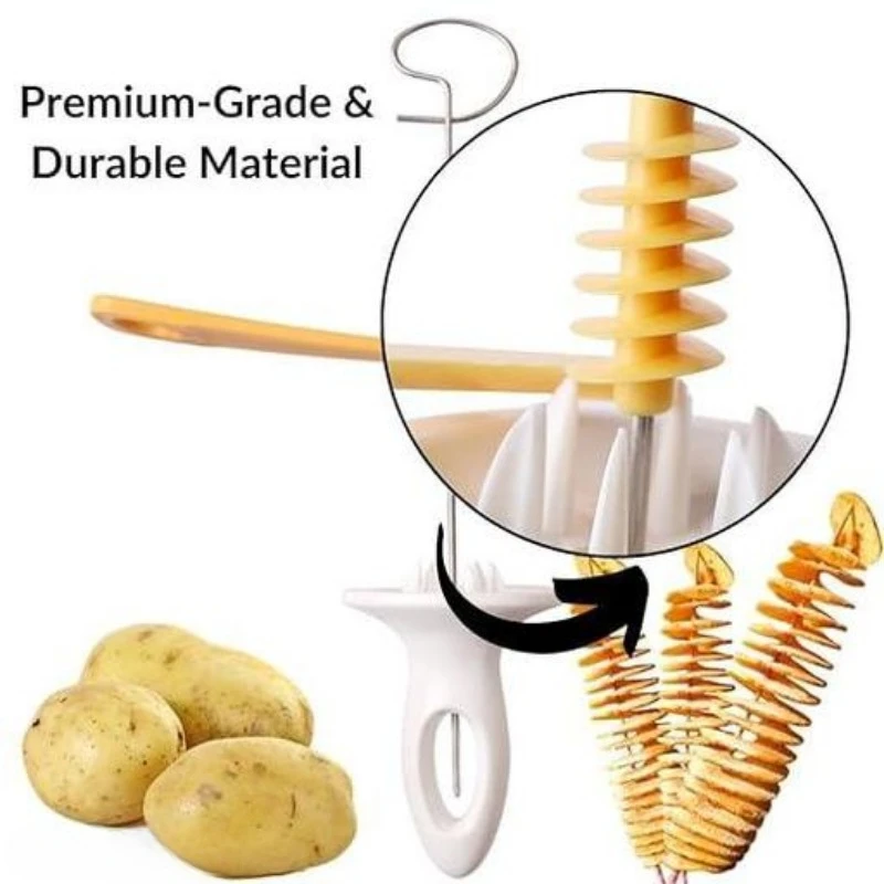 DIY Spiral Potato Cutter Vegetable Multi-Function Slicing Tool Kitchen BBQ Cooking Tools