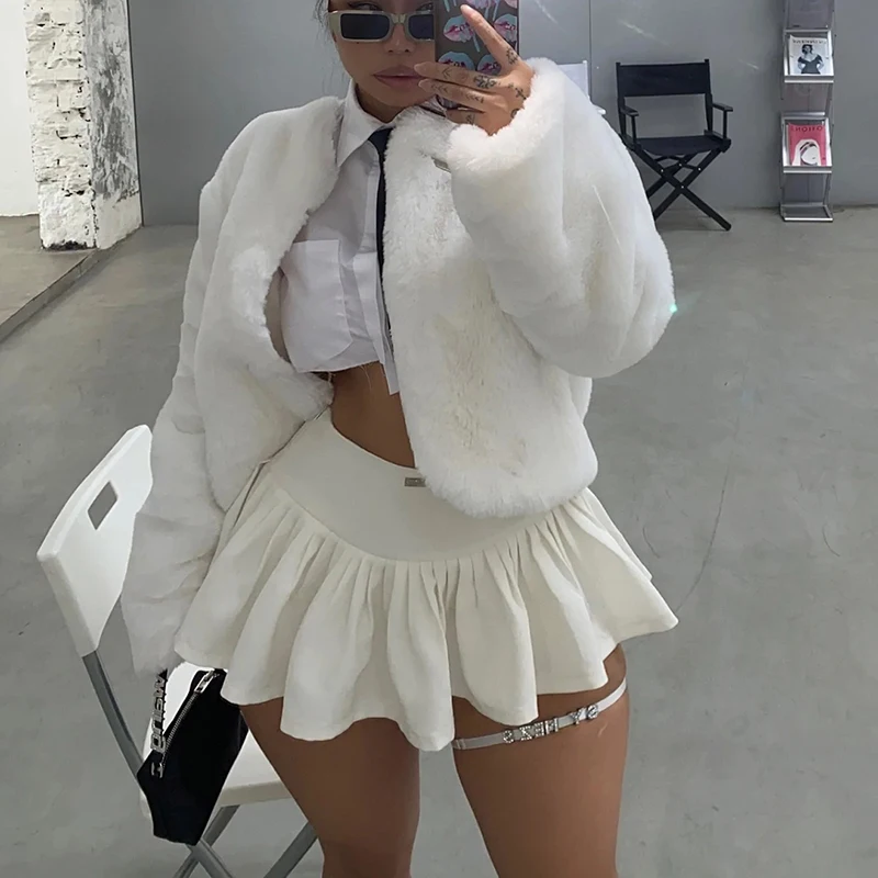  ѱ м ª Pleated ĿƮ ߰ſ   㸮 Bodycon Ƽ ȭƮ ũ ̴ ĿƮ a  ĿƮ Ʈ Ŭ