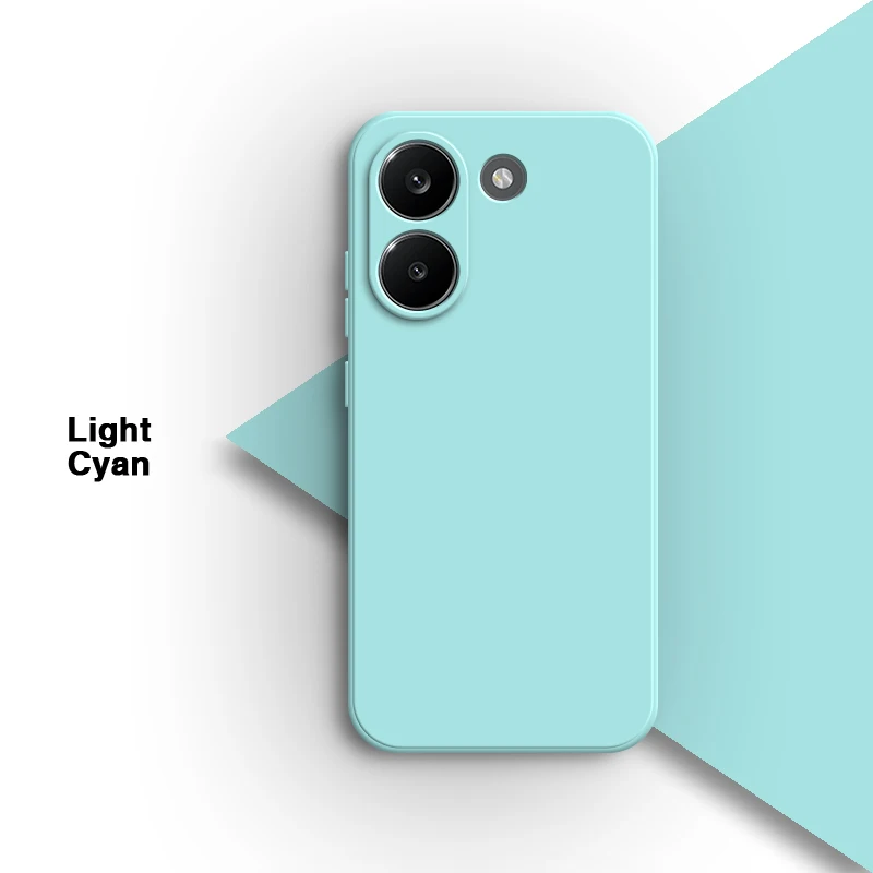 Luxury Liquid Silicone Phone Case with Camera Protection and Internal Flocking