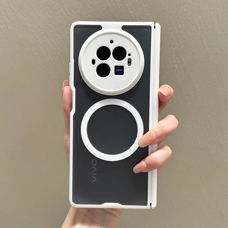 Matte Transparent Magnetic Case with Wireless Charging