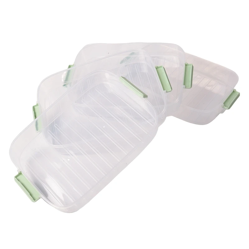 Dumpling Storage Box Refrigerator Freezer Box Food Grade Dumpling Freezer Kitchen Accessories Organizer Green