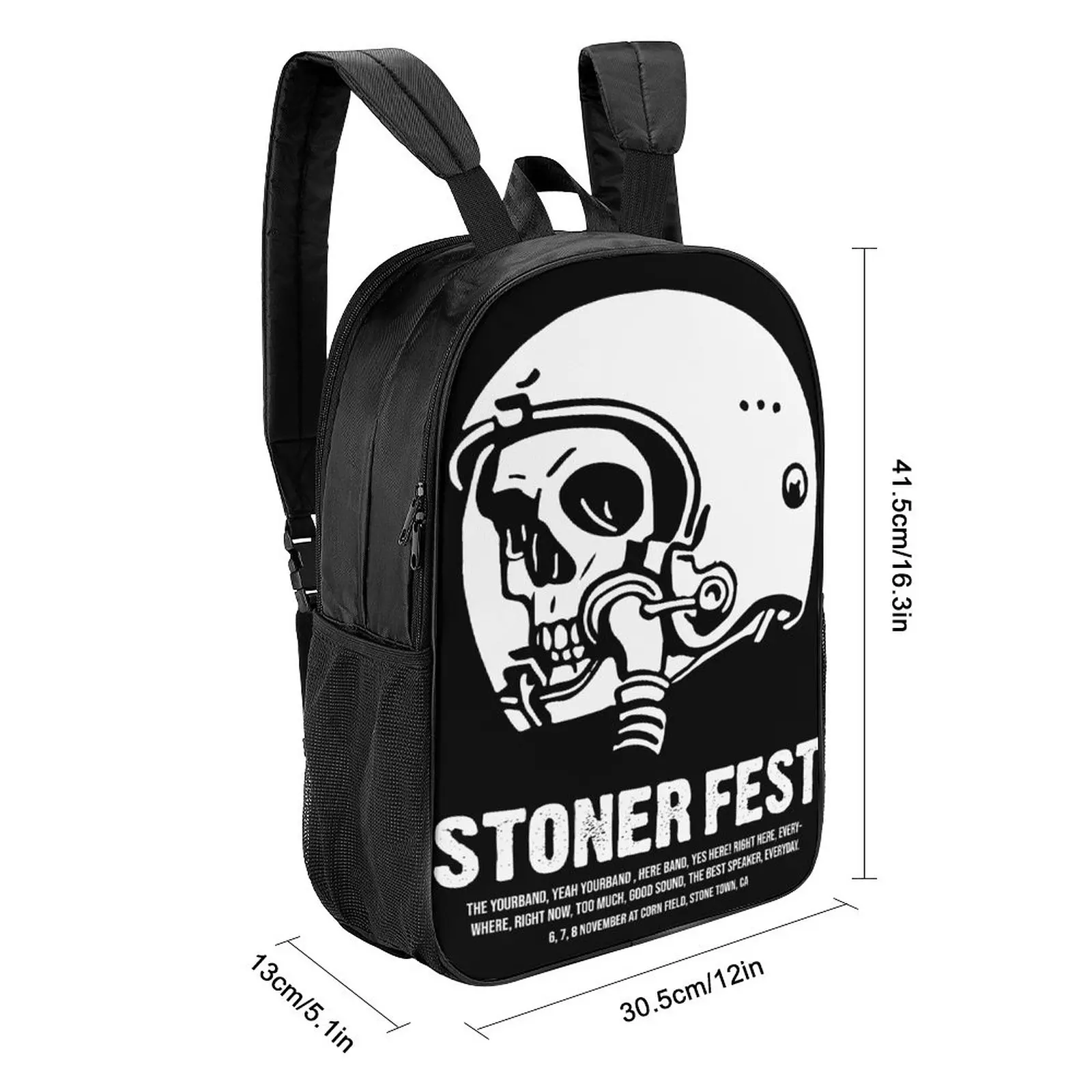 Gothic Punk Skull Backpack 2023 New Large Bags 2 Handles Adjustable Travel Backpag Male Bag Breathable Shoulder Straps