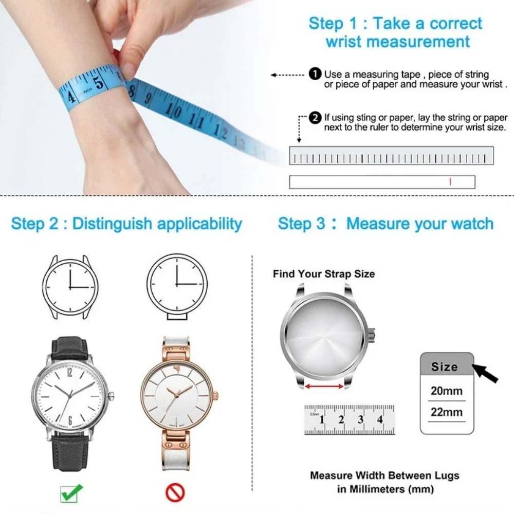 Breathable Nylon Watch Strap - Versatile 22mm/20mm Bands
