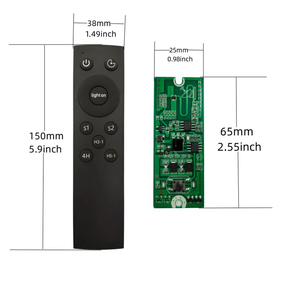 3.2V 3.7V Solar Street Light Driver Board with Remote Control Light & Radar Human Body Induction Control Board