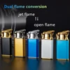 New Creative Dragon Double Fire Lighter Jet Flame Open Fire Conversion Windproof Inflatable Lighter Novelty Men's Gift 4