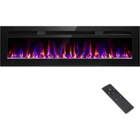 68 Inch Electric Fireplace Recessed and Wall Mounted, Fireplace Heater and Linear Fireplace, Ultra-Thin Electric Fireplace 1