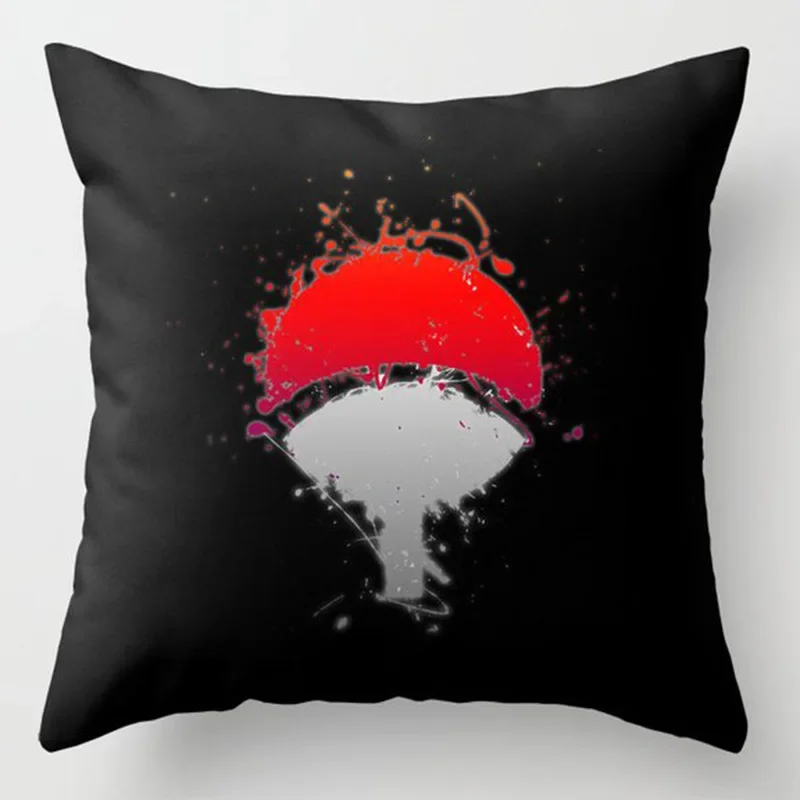 Naruto Red Cloud Uchiha Itachi Decorative Square Pillow Cover