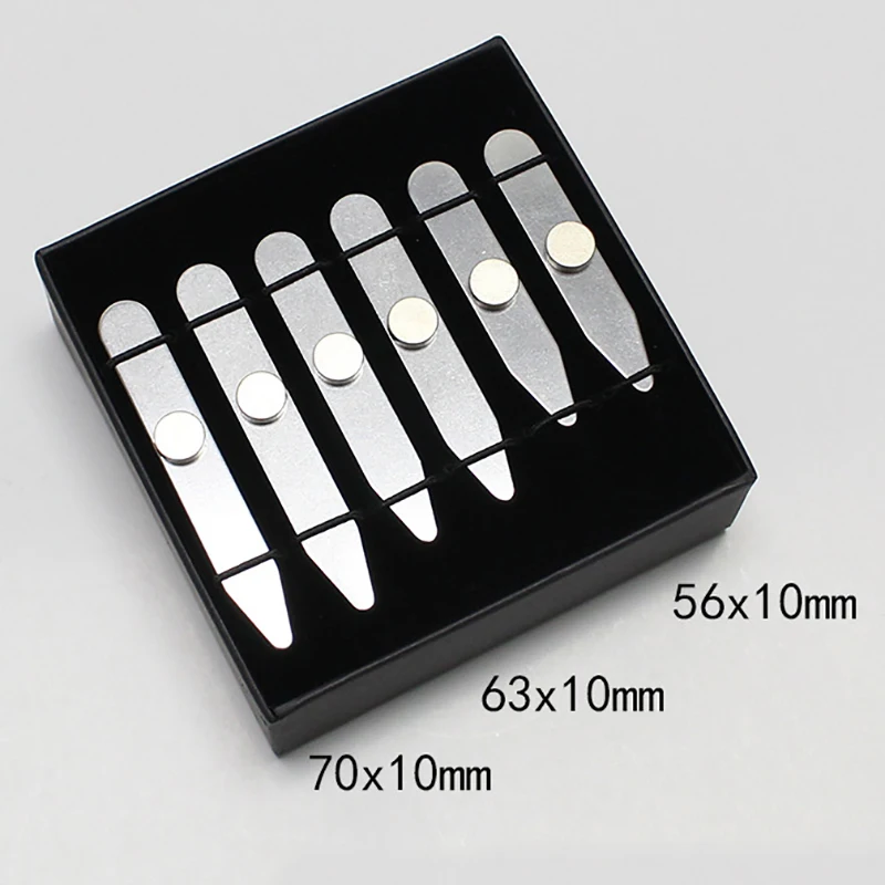 3 Size Stainless Steel Collar Stays For Man Collar Support Business Men Gift Shirt Bone Stiffener Inserts Fixed Jewelry With Box