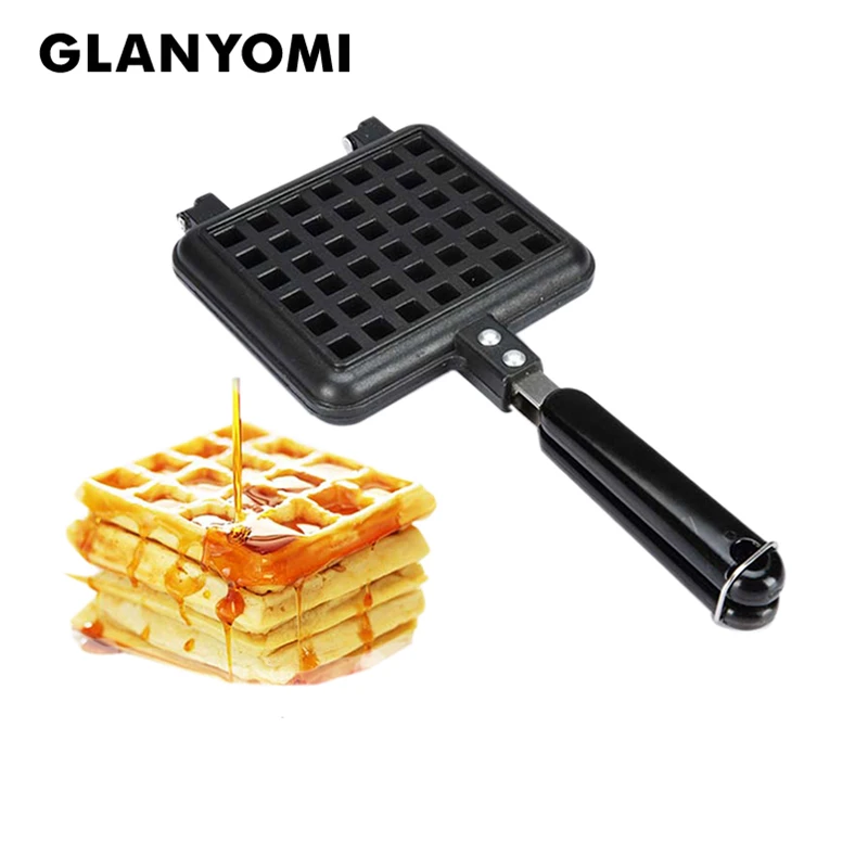 

GLANYOMI форма для вафель антипригарная форма для печенья, торта сковородки для выпекания вафлей DIY Форма для кексов для любовь; Для завтрака формы для выпечки