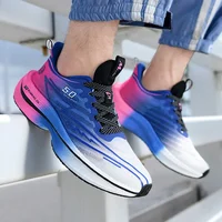 Men Sport Shoes Professional Cushioned Carbon Plate Running Shoes Breathable Lace-up Casual Sneakers Marathon Athletic Footwear - Image 4