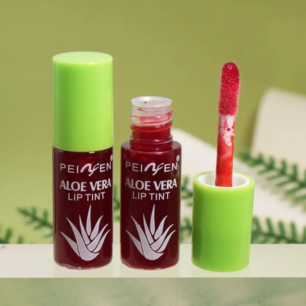Aloe Vera Liquid Lipstick Set 6 Color Color Changing Lip Gloss Lasting Moisturizing Lip Tint Beauty Korean Cosmetics Makeup Tool lip gloss lip makeup lip glaze lip tint