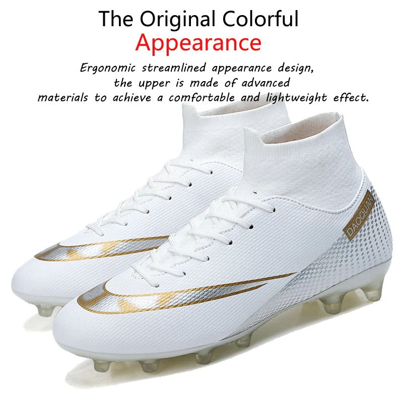 Quality Football Boots C.Ronaldo Soccer Shoes Assassin Chuteira Campo TF/AG Soccer Sneakers Professional Training Shoe