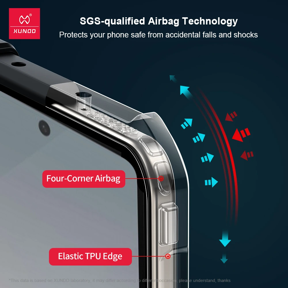 Xundd Airbag Shockproof Case with Screen Protection and Anti-Fingerprint Design