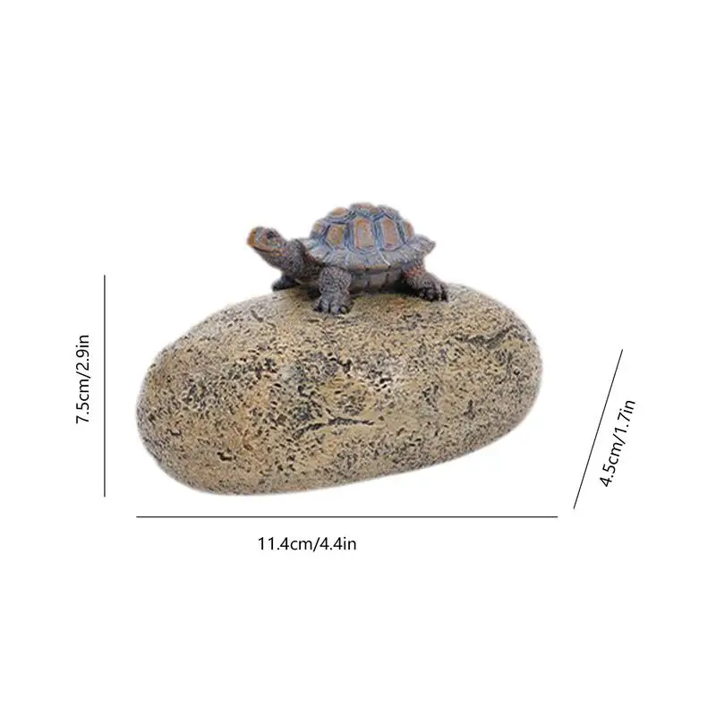 Outdoor Key Hider Fake Rock Log Turtle Statue Secret Garden Statue Outdoor Door Key Box Decorative Garden Stones With Key Hiding