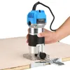 6/6.35/8mm 800W 30000Rpm Wood Router Tool  Electric Trimmer Woodworking Machines Manual Hand Trimmer 1/4 inch Milling Cutter 3