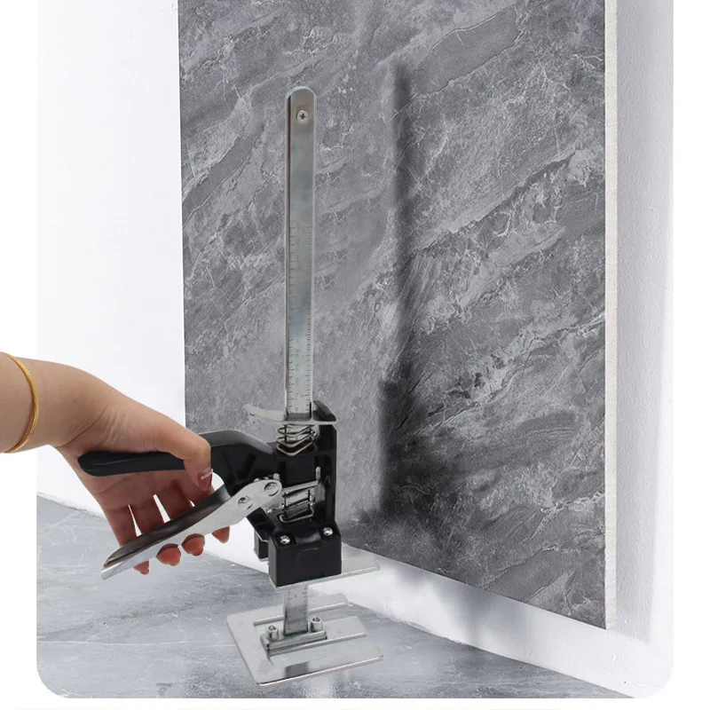 노동 절약형 암 스테인리스 스틸 리프터 캐비닛 잭, 가정용 석고 시트 문짝 사용 보드 수리, 미끄럼 방지 엘리베이터 수공구