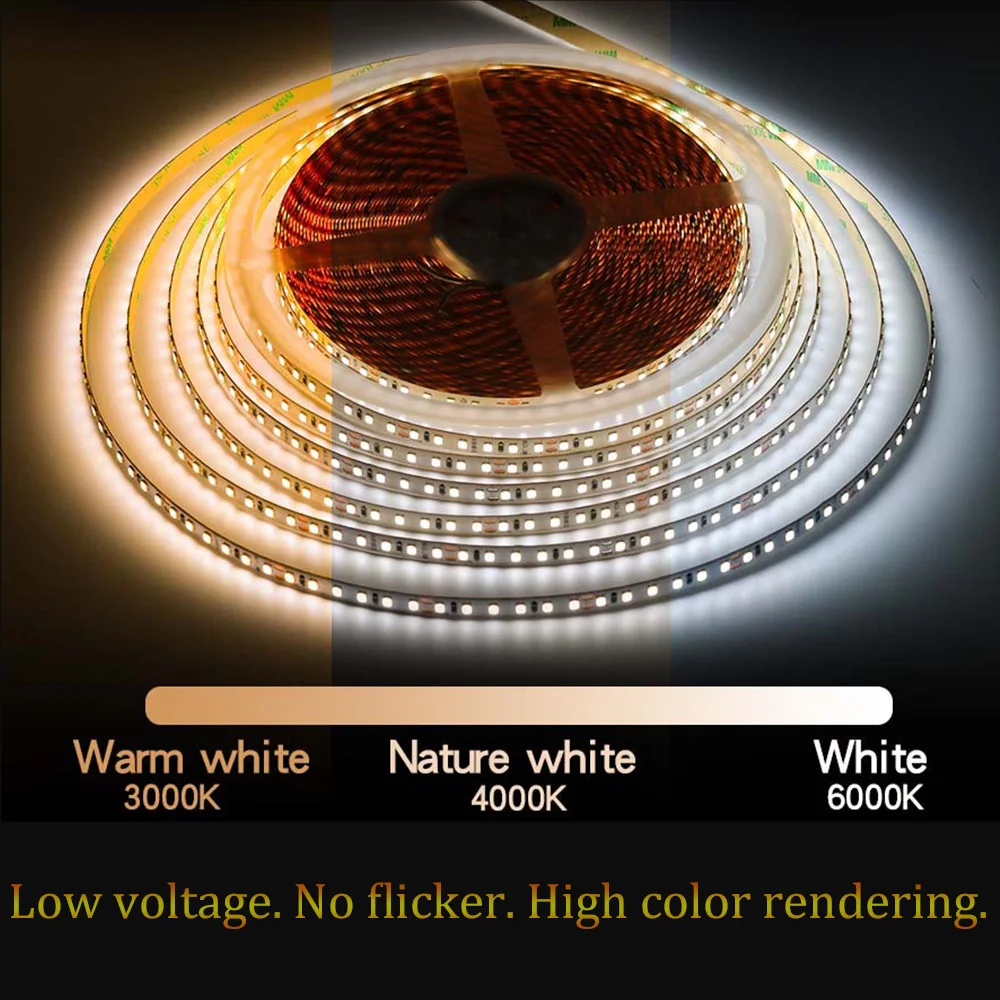 

Led Strip Lights 12V For Room Decor Waterproof Christmas Tv Living Gaming Room Bedroom Wardrobe Closet Decoration Lighting Lamp