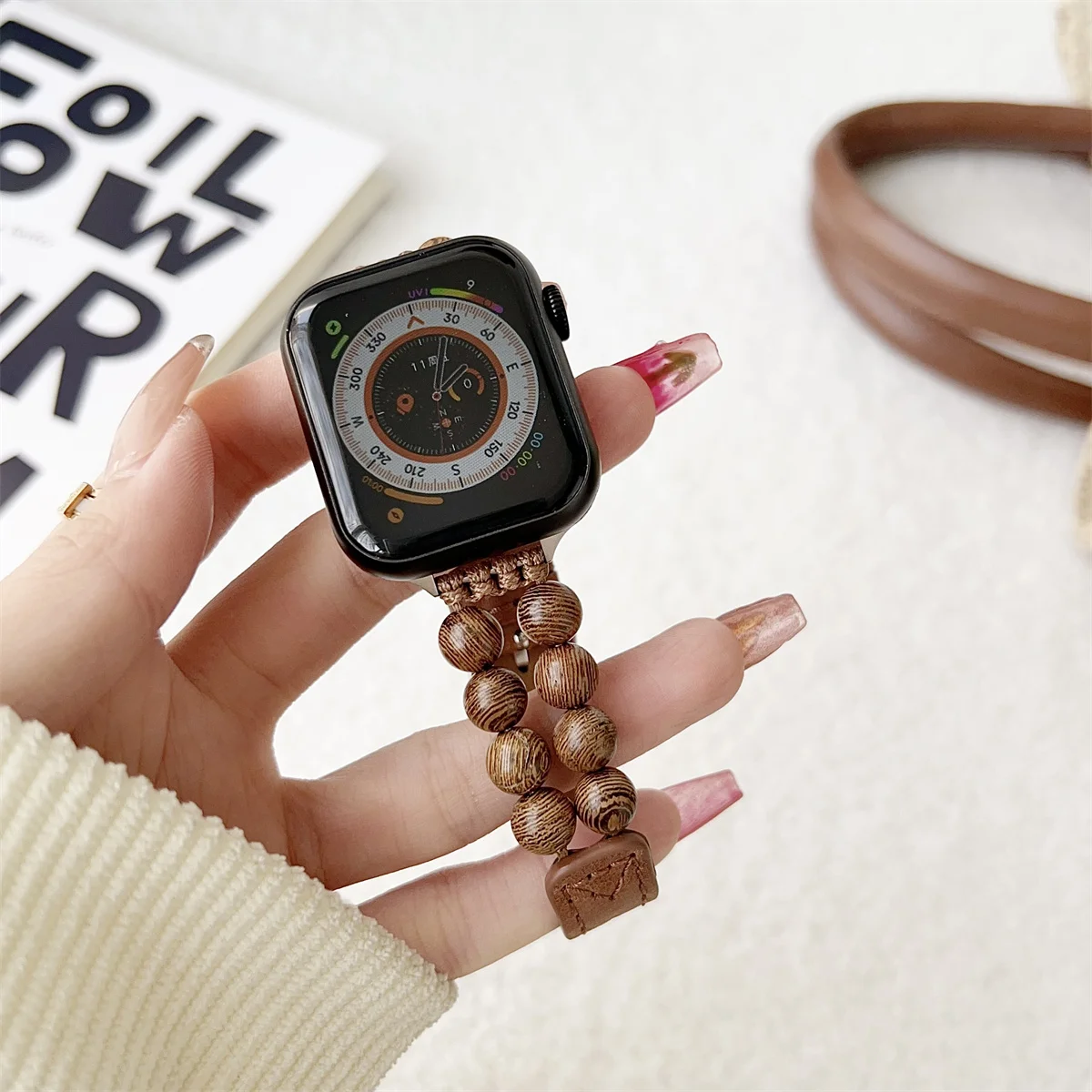 Smartwatch Band For Apple Watch Leather Strap Elegant Design_voghion.com