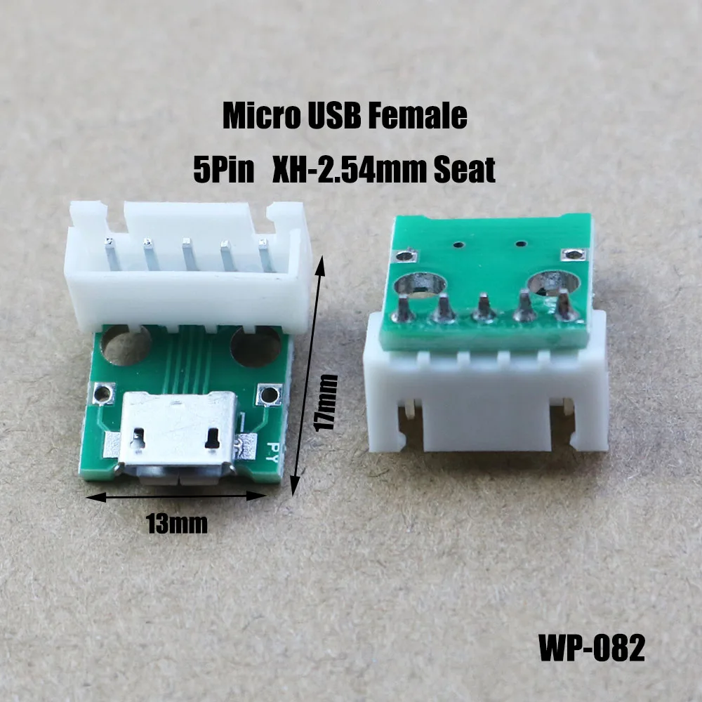 

1pc MICRO USB To DIP Adapter 5P 2.54mm Female Connector Plug Android Microphone Mobile Phone Power Data Cable Module WP-081