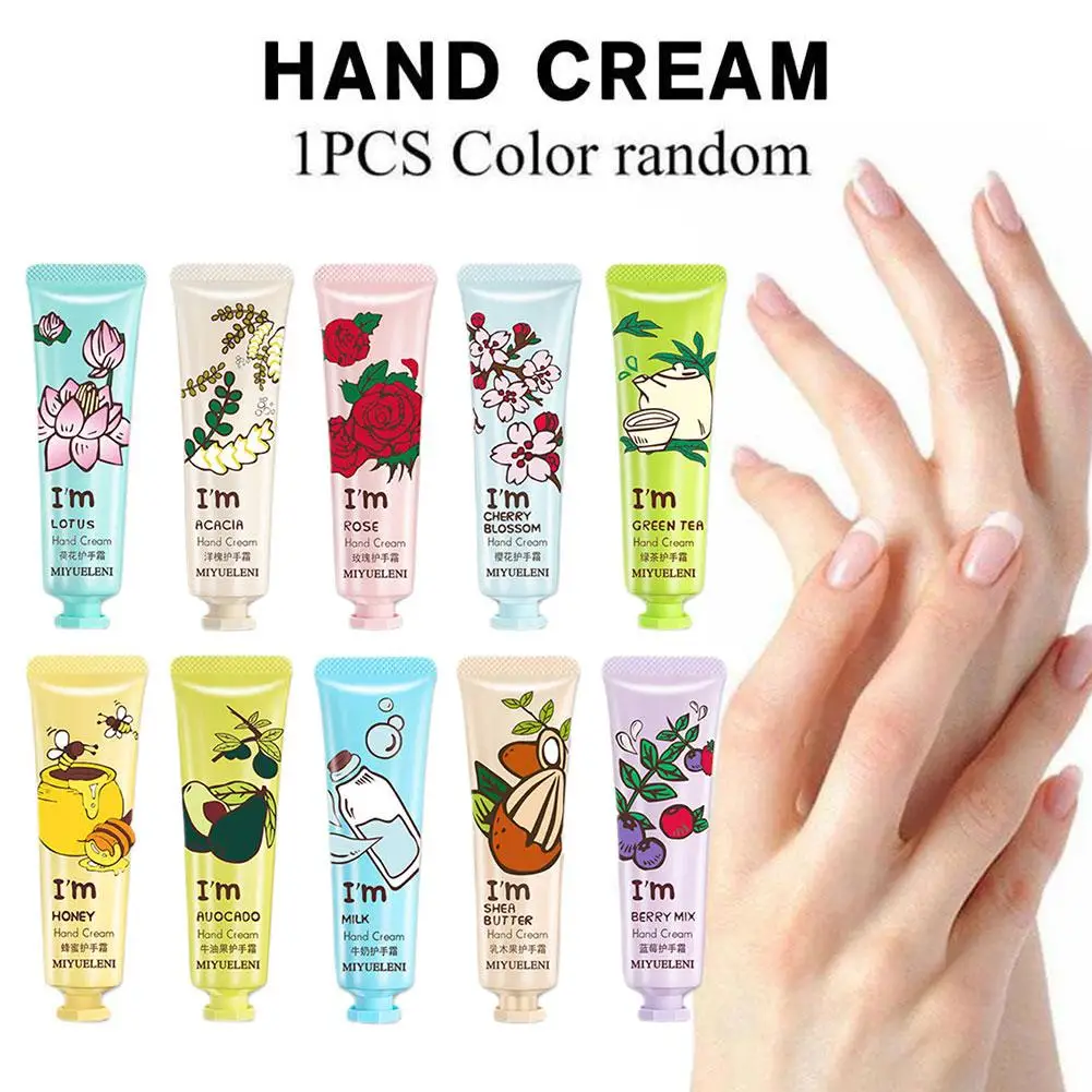 

30ml Plant Extract Moisturizing Hand Cream Anti-crack Greasy Smooth Refreshing Remove Hand Non Cream Hydrating Skin Roughne P4Z8