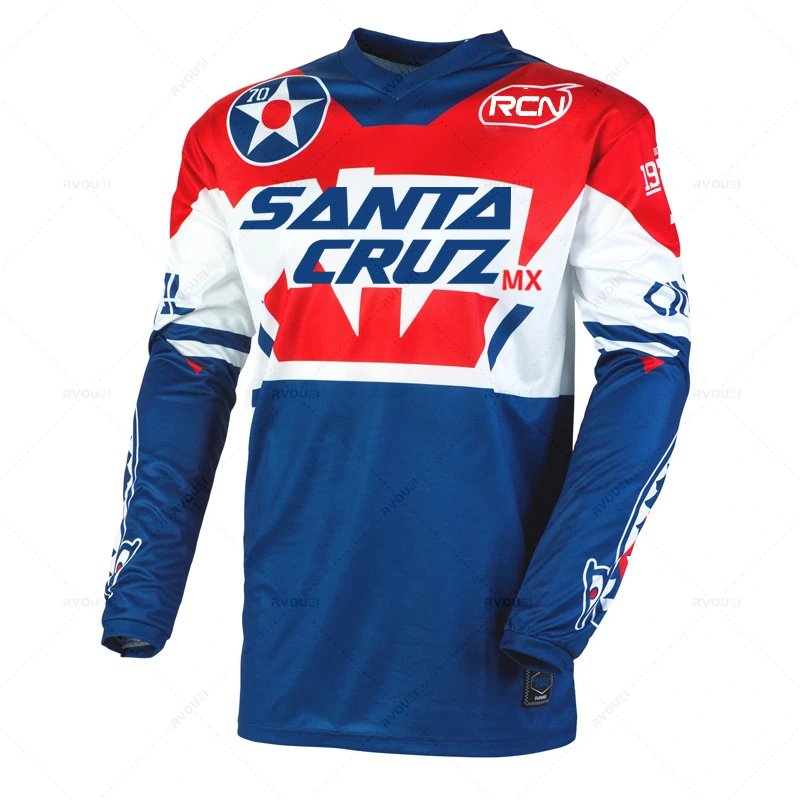 thumbnail image 1 of Camiseta de motocross Rcn Santacruz Mx para hombre, camiseta de carreras de descenso, ciclismo de montaña, DH, secado rápido, 1 of 5