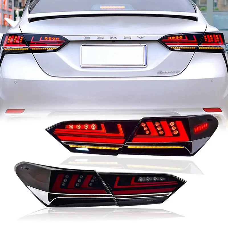 

Задние фонари для Toyota Camry 2018-2021, задние фонари в сборе, задние фонари, автомобильные аксессуары, запуск анимации