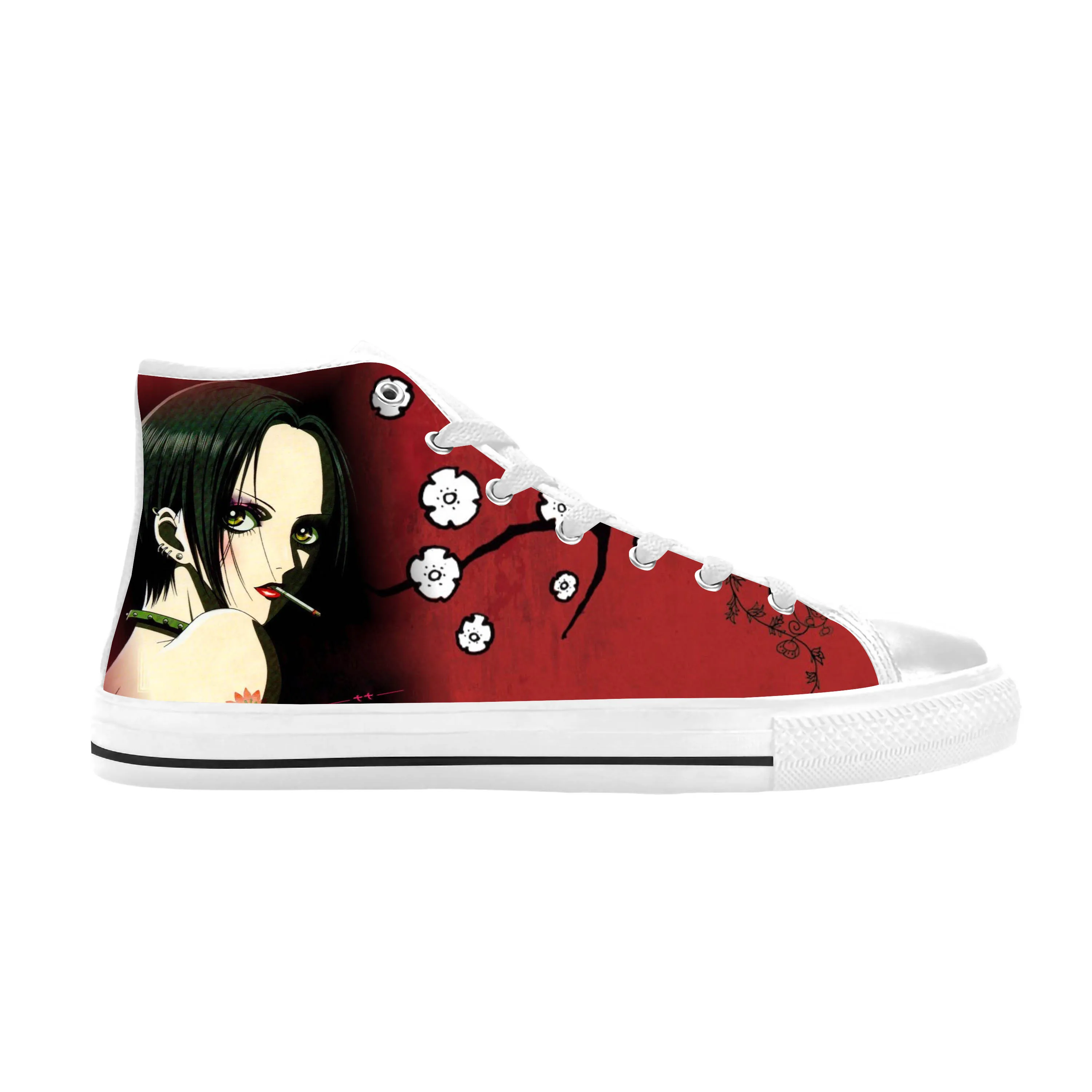 

Black Stones NANA Osaki Rock Anime Cartoon Manga Casual Cloth Shoes High Top Comfortable Breathable 3D Print Men Women Sneakers