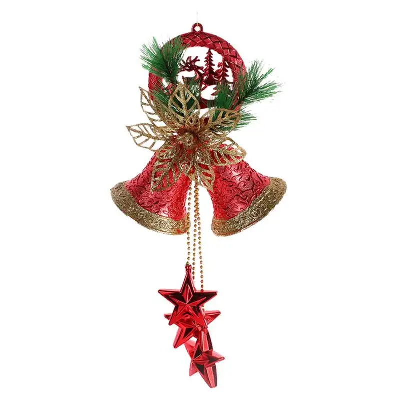 

Red And Golden Jingle Bells Christmas Bell Pendants Ornaments For Christmas Decorations New Year Party Kids Toys