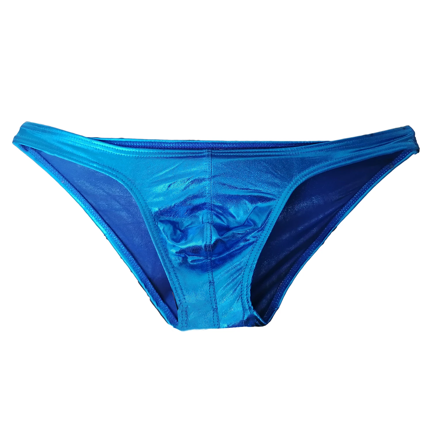 Mutande Uomo Shiny Faux Leather Slip A Vita Bassa Mens Underwear Pouch Cuecas Sexys Para Homem Slip Herren Ropa Interior Masculina
