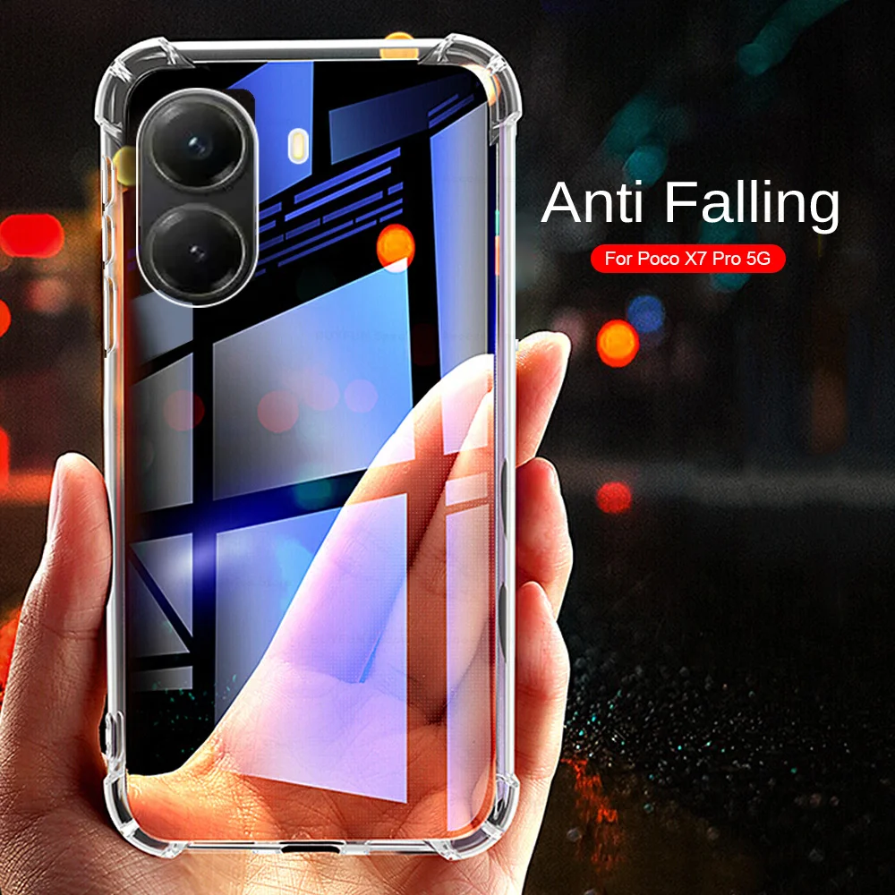 Clear Transparent Shockproof Soft Silicone Case