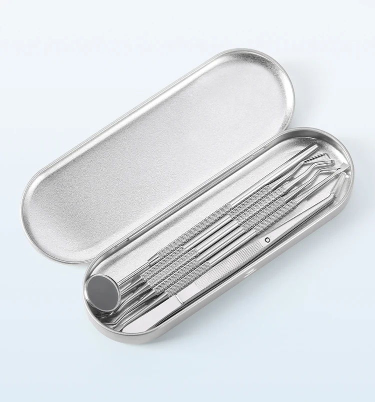 AZDENT Dental Reinigung Werkzeuge Kit Edelstahl Mund Spiegel Pinzette Ellenbogen Sonde Dental Labor Instrument Zahnarzt Werkzeuge – Detail 14